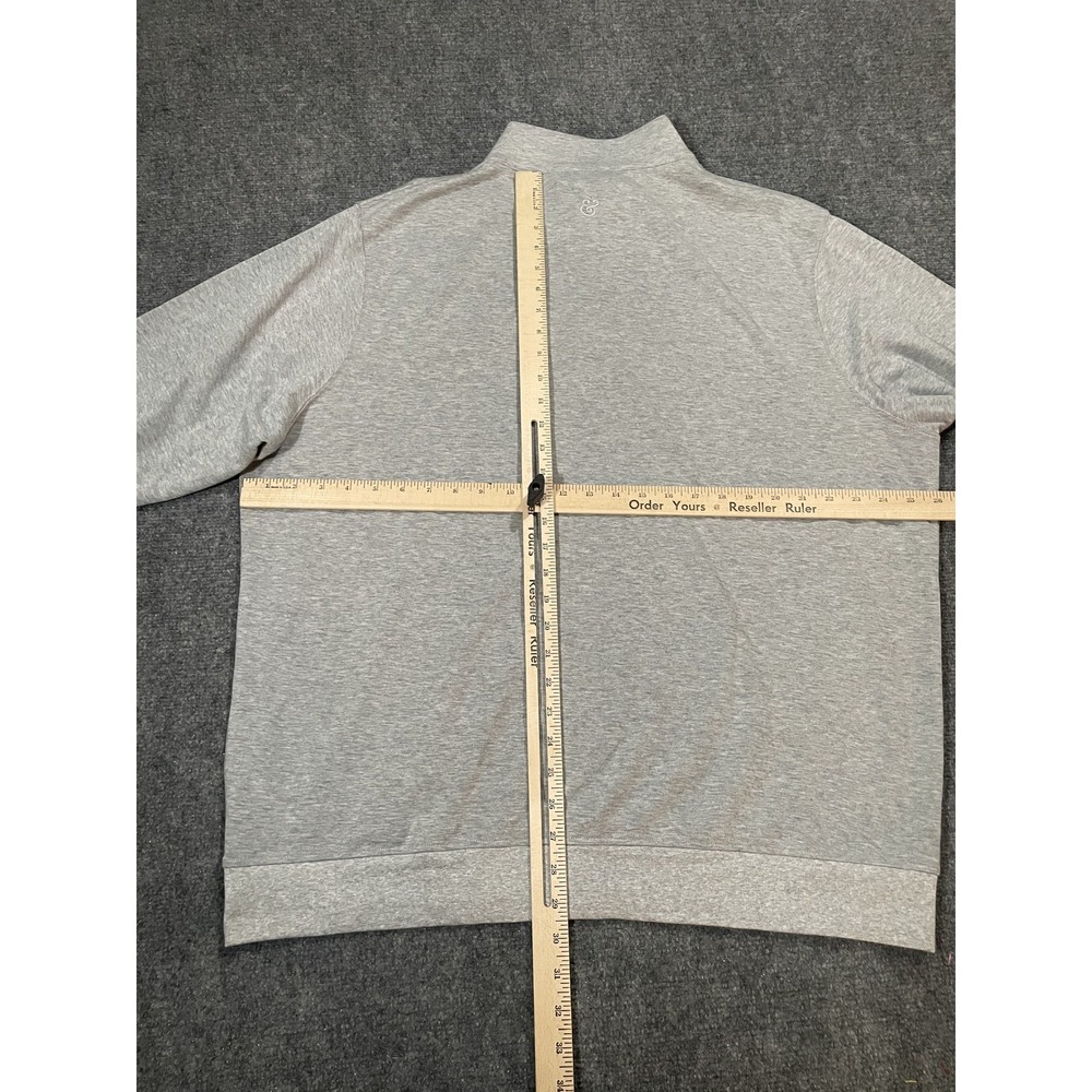Collars & Co. Pullover Mens 2XL Gray Half Zip Sweater Modal Blend Casual - Picture 5 of 8